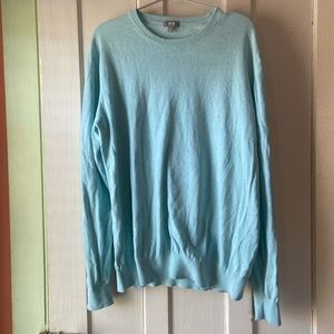 UNIQLO COTTON/CASHMERE SWEATER CREWNECK PULLOVER XL #1